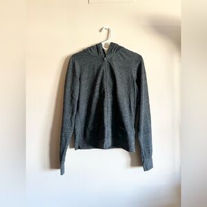 Guess dark grey zip up hoodie (girls L)